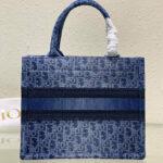 Christian Dior Small Dior Book Tote Blue